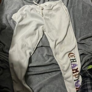 Cream colored campion joggers.